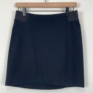 MICHAEL Michael Kors Women’s 2 Black Mini Skirt Zipper Back Elastic Panel